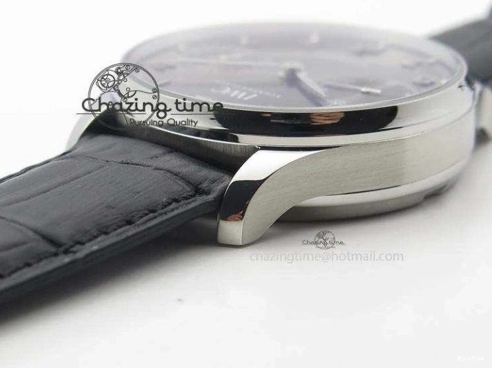 MIROTIME 0203 Portuguese Real PR IW500106 ZF 1:1 Best Edition Grey Dial On Black Leather Strap A52010 V Versatile 7306